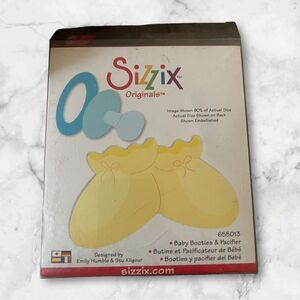 Sizzix Original ~ BABY BOOTIES & PACIFIER ~ Large Die Cutter Card‎ Scrapbook